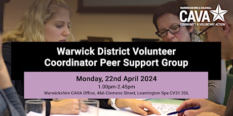 Warwick District Volunteer Coordinator Peer Support Group primary image