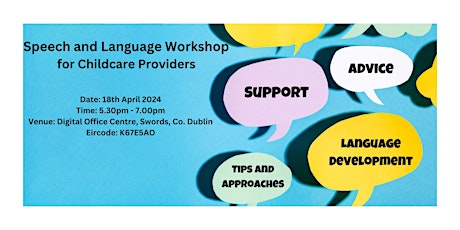 Speech and Language Development Workshop for Childcare Providers