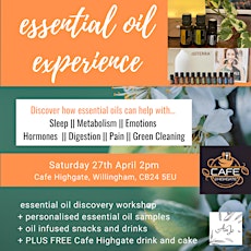 Essential Oil Experience Event at CAFE HIGHGATE