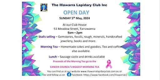 ILLAWARRA LAPIDARY CLUB - OPEN DAY primary image