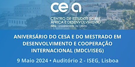 40º aniversário do CEsA e 30 anos do MDCI + Lançamento "Crónica das Ilhas"