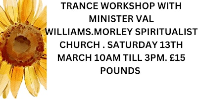 Primaire afbeelding van Trance workshop with AFC tutor Minister  Val Williams