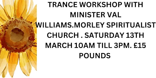 Image principale de Trance workshop with AFC tutor Minister  Val Williams