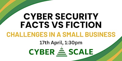 Primaire afbeelding van Cyber Security Facts v Fiction – challenges in a small business