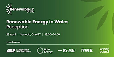 Immagine principale di Renewable Energy in Wales Reception 