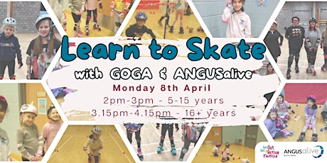Roll with GOGA & ANGUSalive - inclusive Learn to Skate session (16+ years)