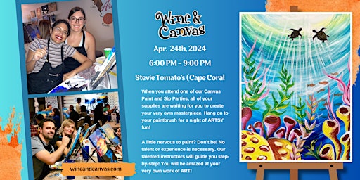 Image principale de Cape Coral Paint and Sip – Swimming with Turtles