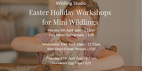 Easter Holiday Moon Gazing Hare Pottery Workshop