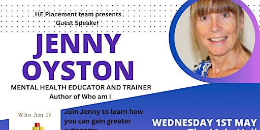 Image principale de Jenny Oyston - Guest Speaker