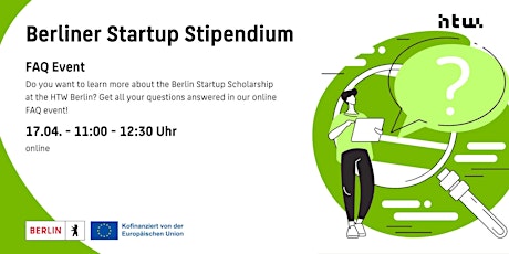 Berliner Startup Stipendium FAQ Event