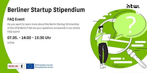 Hauptbild für Berliner Startup Stipendium FAQ Event