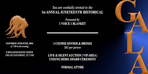 Imagen principal de Juneteenth Historical Gala