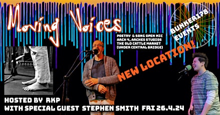 Imagen principal de Moving Voices open mic / Arch 4, Arches Studios / Fri 26.4.24