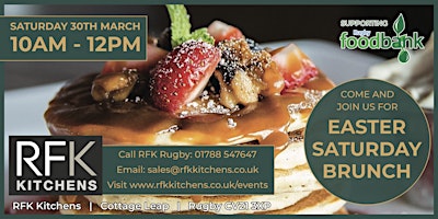 Come and join us for Brunch on Easter Saturday 10-12! primary image