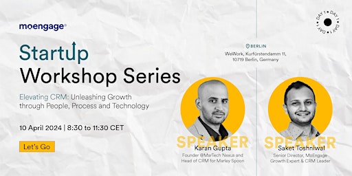 StartUp Workshop Series- Elevating CRM with People, Process & Tech primary image