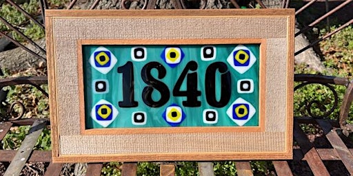 Primaire afbeelding van Fused Glass Address Sign Class