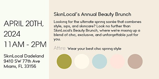 Primaire afbeelding van SkinLocal's Annual Beauty Brunch