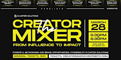 The Creator Mixer: From Influence to Impact primary image