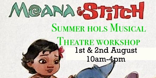 Imagem principal do evento Moana & Stitch Musical Theatre workshop