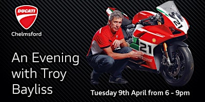 Imagem principal do evento Speed & Legends: Hyside Motorcycles' Evening with Troy Bayliss