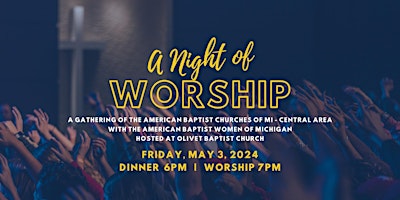 Image principale de A Night of Worship with the Central Area of ABC-MI and ABW-MI