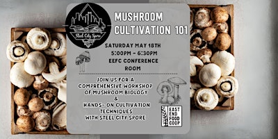 Imagem principal do evento Mushroom Cultivation 101: With Steel City Spore