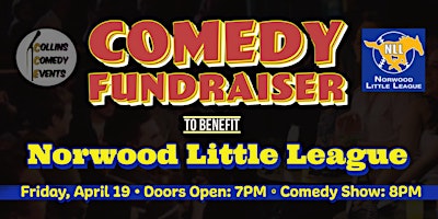 Primaire afbeelding van Norwood Little League - Comedy Night Fundraiser