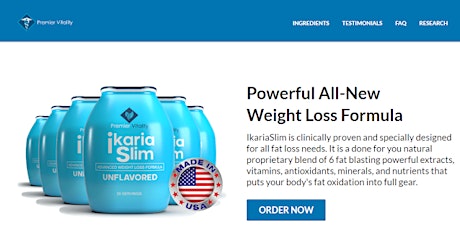 Ikaria Slim: 100% Legit Most Effective & Weight Loss!