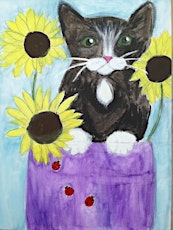 AUGUST: Canvas Painting Class "Kitten" primary image