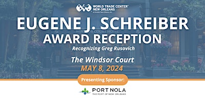 Eugene J. Schreiber Award Reception Recognizing Gregory Rusovich primary image