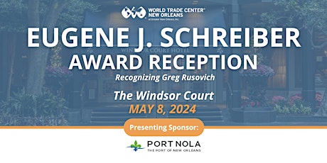 Eugene J. Schreiber Award Reception Recognizing Gregory Rusovich