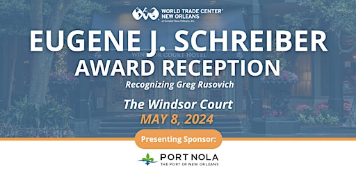 Eugene J. Schreiber Award Reception Recognizing Gregory Rusovich primary image