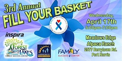 Image principale de 3rd Annual Fill Your Basket! Family Event and Egg Hunt