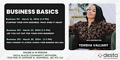 Business Basics with Tenisha Valliant