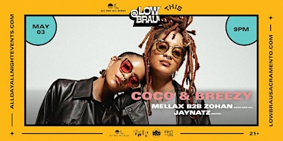 Coco & Breezy at LowBrau primary image