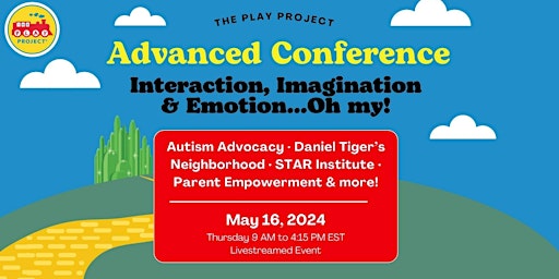 Primaire afbeelding van PLAY Advanced Conference | Interaction, Imagination & Emotions, OH MY!