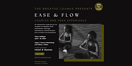 Ease & Flow: Couples R&B Yoga Experience primary image