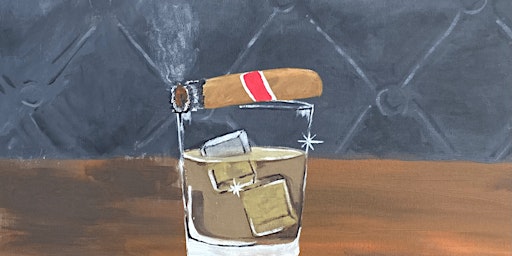 Primaire afbeelding van Cigar and Whiskey - Paint and Sip by Classpop!™