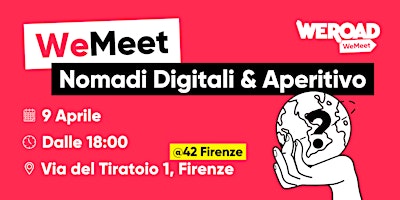 Immagine principale di WeMeet | Nomadi Digitali & Aperitivo 