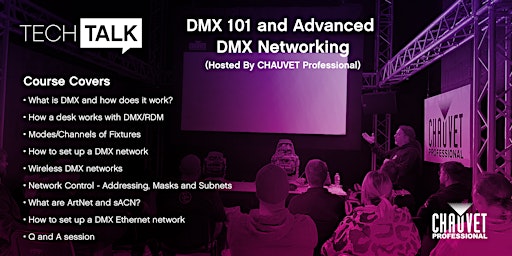 Imagem principal do evento CHAUVET Professional DMX 101 and Advanced DMX Network