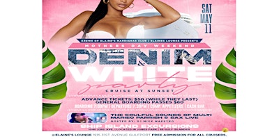 MOTHERS DAY WEEKEND DENIM & WHITE PARTY CRUISE AT SUNSET primary image