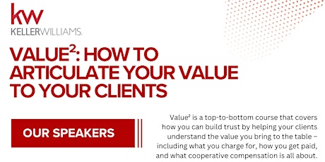 Value²: How to Articulate Your Value to Your Clients