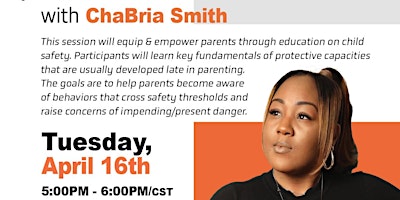 A Holistic Approach to Child Safety w/ ChaBria Smith [Milwaukee, WI] primary image