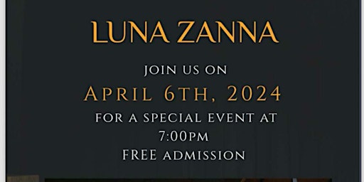 Luna Zanna Piano Concert primary image