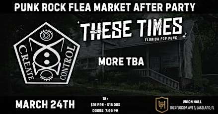 Imagen principal de Punk Rock Flea Market After Party with These Times and more! Ages 18+