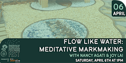 Primaire afbeelding van Flow Like Water: a Meditative Mark-Making Workshop w/ Nancy Agati & Joy Lai