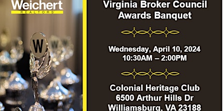 Primaire afbeelding van Virginia Broker Council Awards Banquet