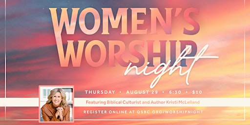 Imagem principal do evento Women’s Worship Night with Kristi McLelland