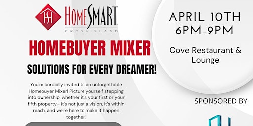 Homesmart CrossIsland Presents Homebuyer Mix at Cove Lounge primary image