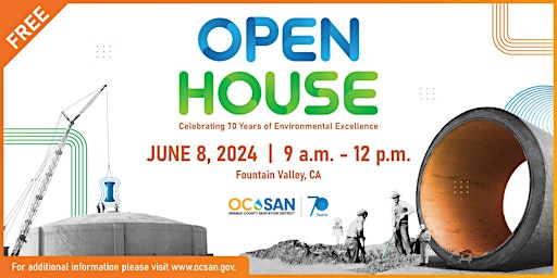 Imagem principal do evento OC San - 70th Anniversary Open House and Tour Reservations